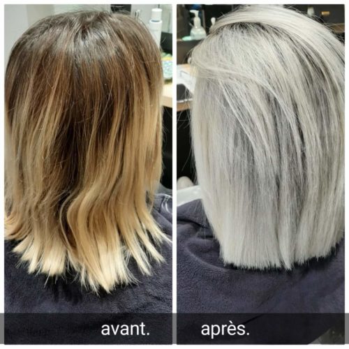 coloration cheveux et soin botox capillaire